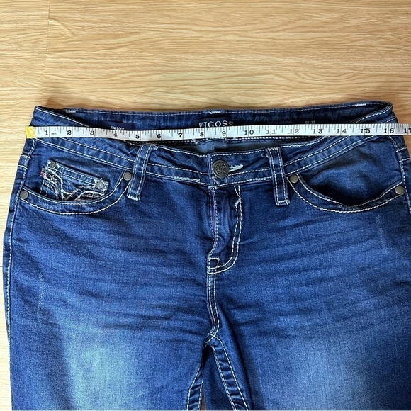 Vigoss Slim Boot Heritage Fit Boot Cut Medium Wash Low Rise Jeans Women’s 8 - Picture 11 of 13